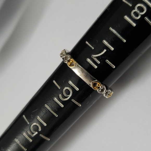 Sterling Silver 925 Sleeping Beauty Turquoise Gold Ring - Picture 4 of 9